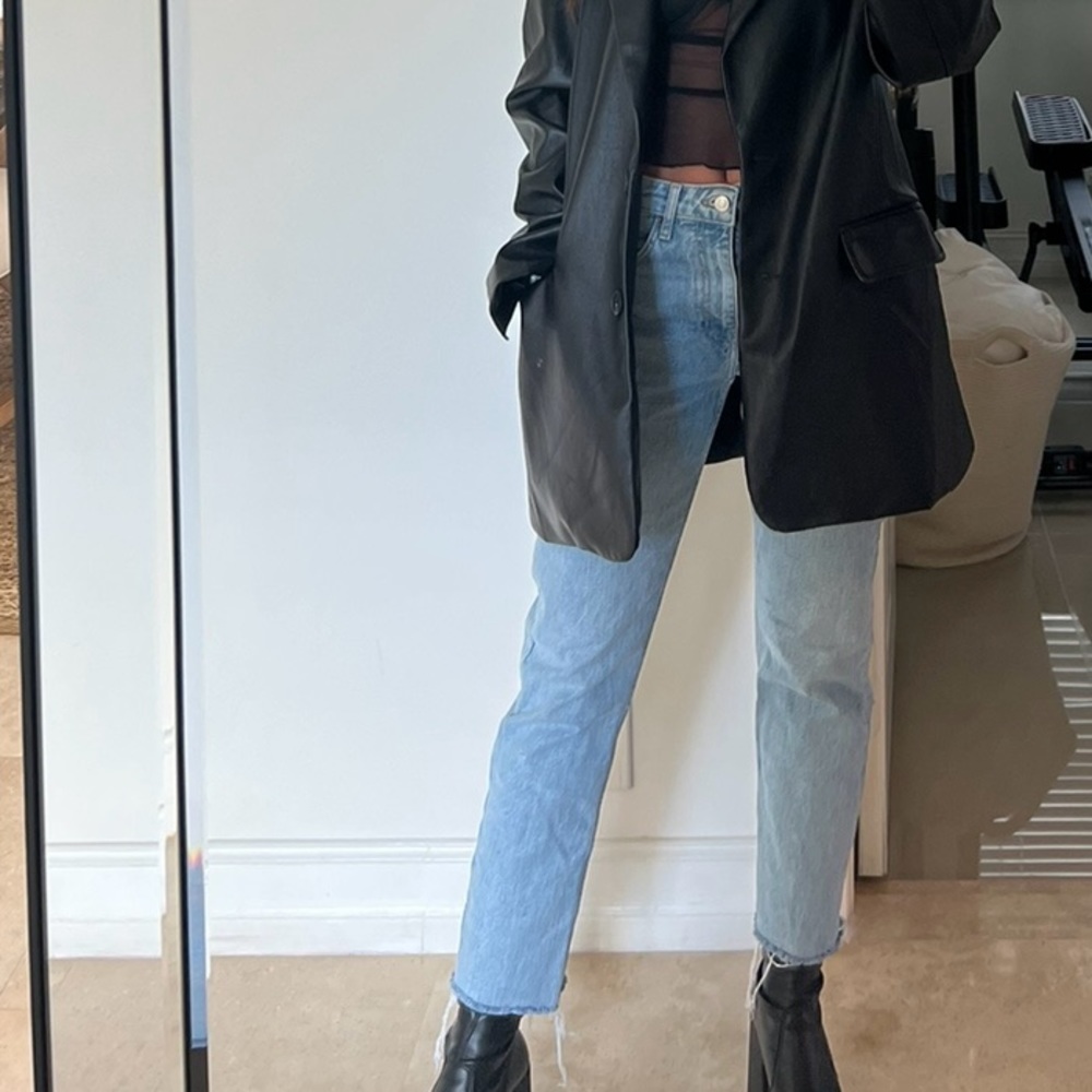 Topshop Straight Leg Jeans